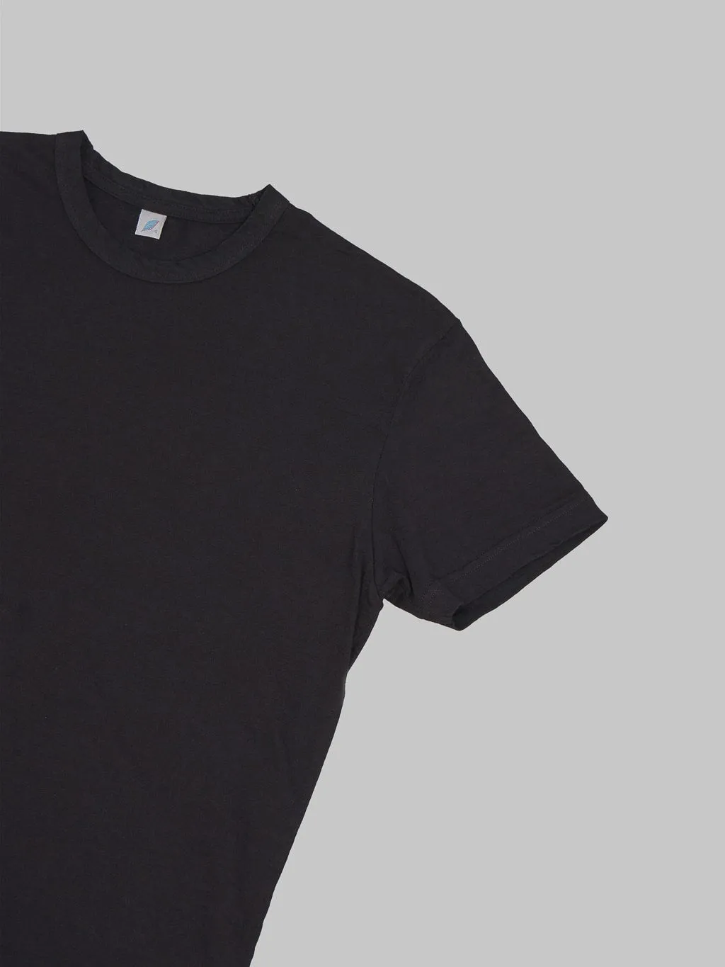 Pure Blue Japan SS5011-BK Black Indigo Dyed Crewneck T-Shirt