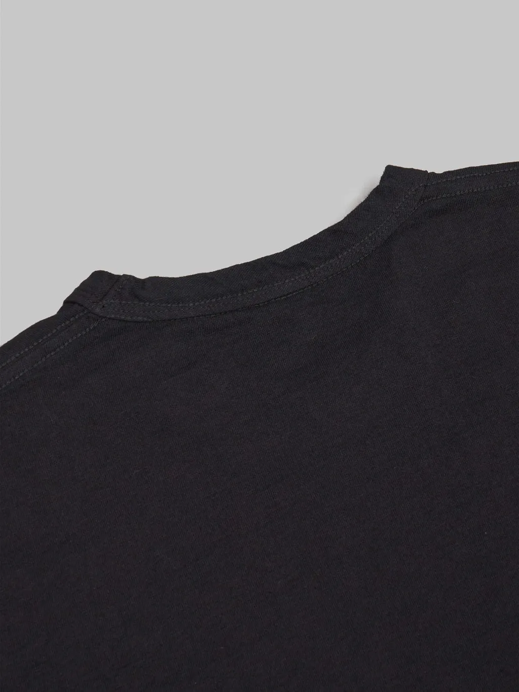 Pure Blue Japan SS5011-BK Black Indigo Dyed Crewneck T-Shirt