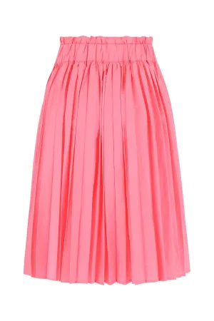 REDValentino Pleated A-Line Midi Skirt
