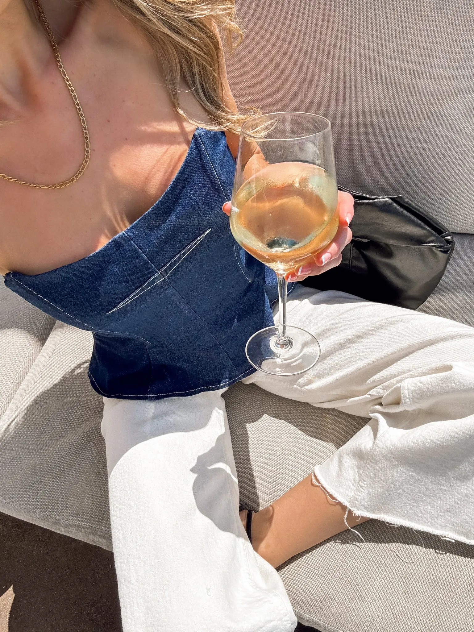 Rhae Strapless Denim Top