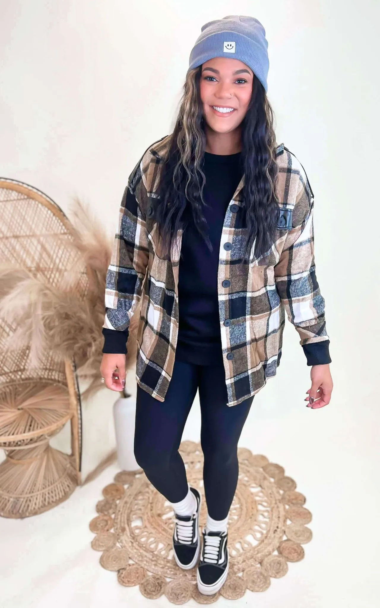Rustic Retreat Plaid Shacket** - Final Sale