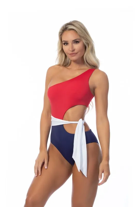 RWB One Piece Swimsuit - Beach Joy Final Sale