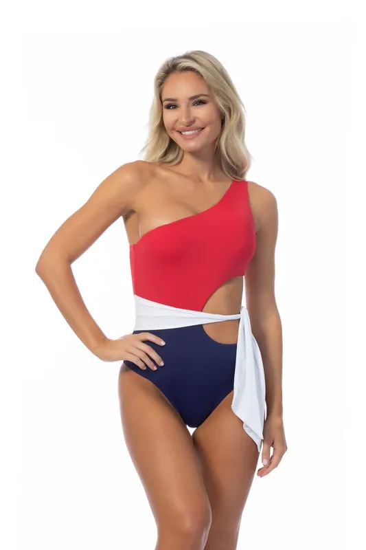 RWB One Piece Swimsuit - Beach Joy Final Sale