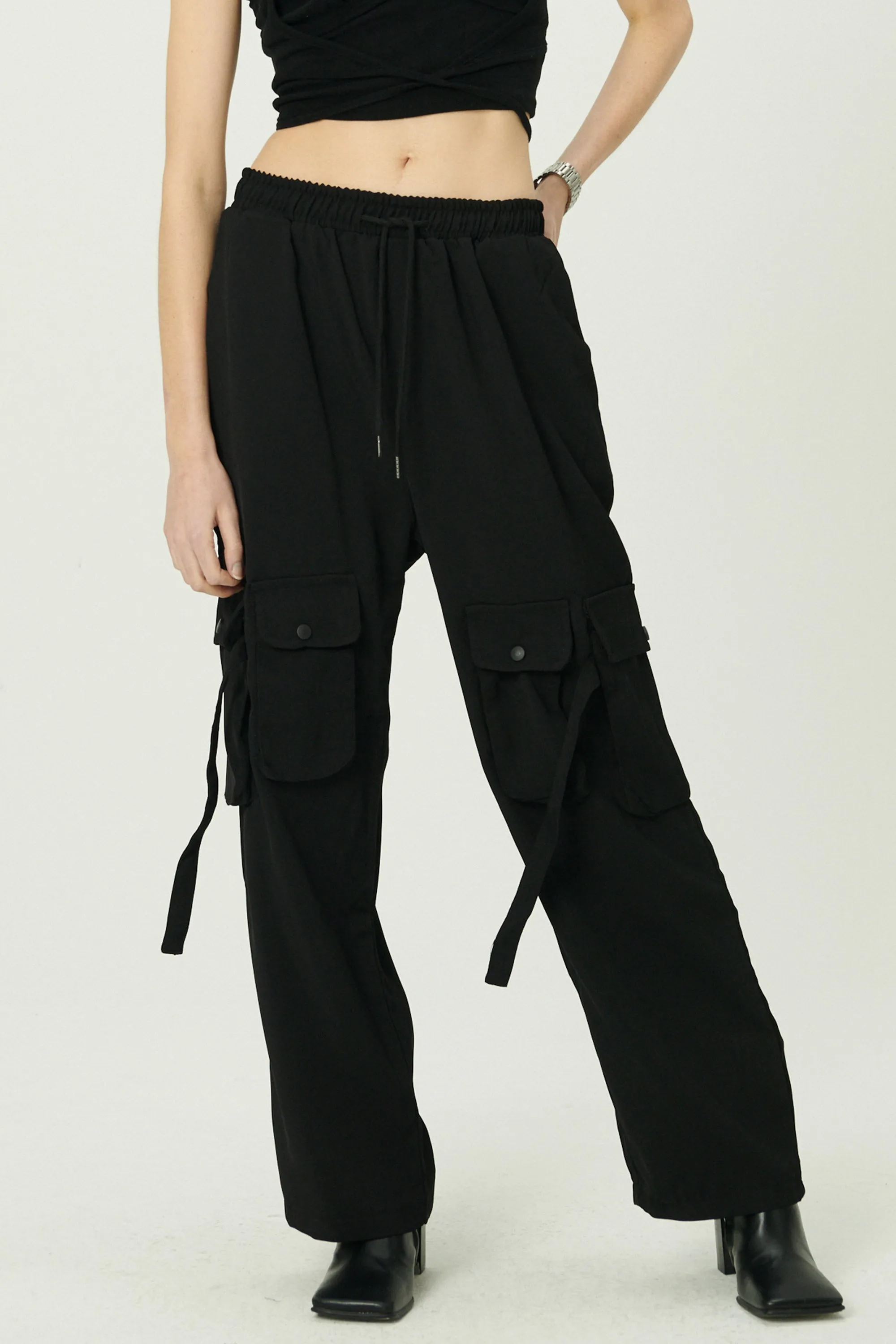 Sandra Drawstring Utility Cargo Pants