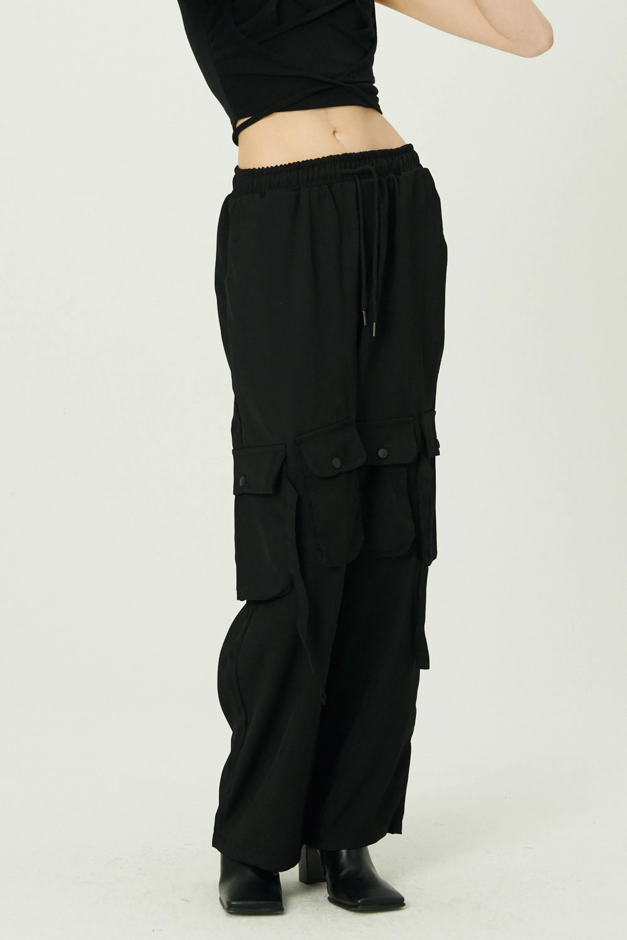 Sandra Drawstring Utility Cargo Pants