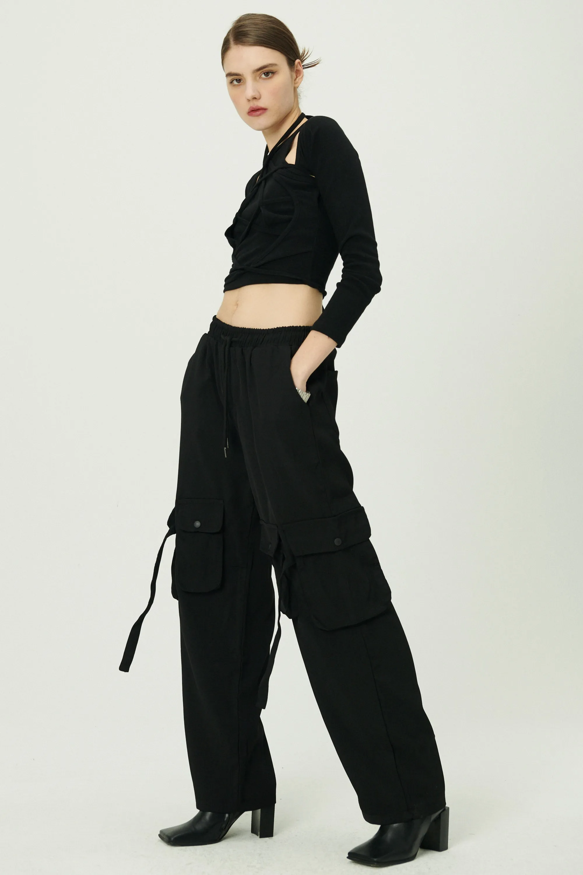 Sandra Drawstring Utility Cargo Pants