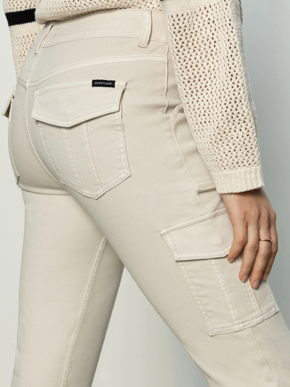 Sculpted Hayden Cargo Standard Rise Pant Pumice Stone