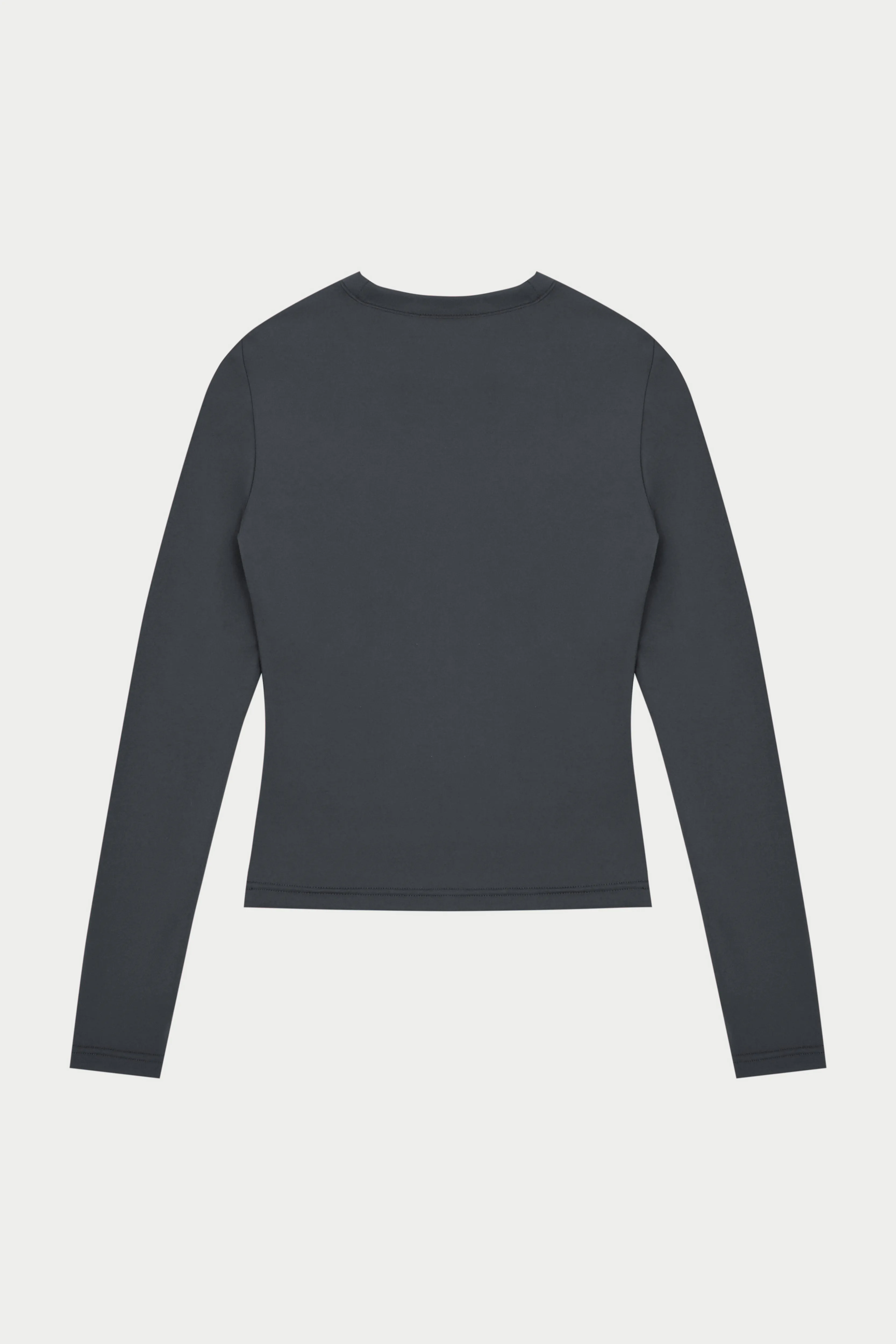 SCULPTING STRETCH LONG SLEEVE TOP - MIDNIGHT GREY