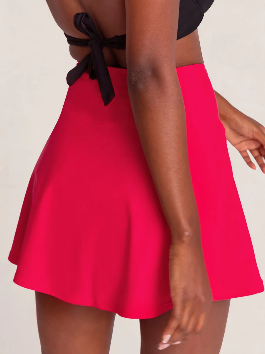 Shapermint Essentials High Waisted Full Coverage Swim Skirt