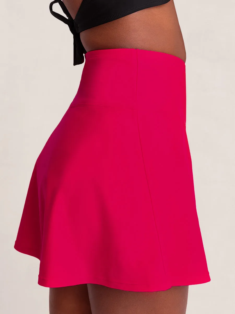 Shapermint Essentials High Waisted Full Coverage Swim Skirt