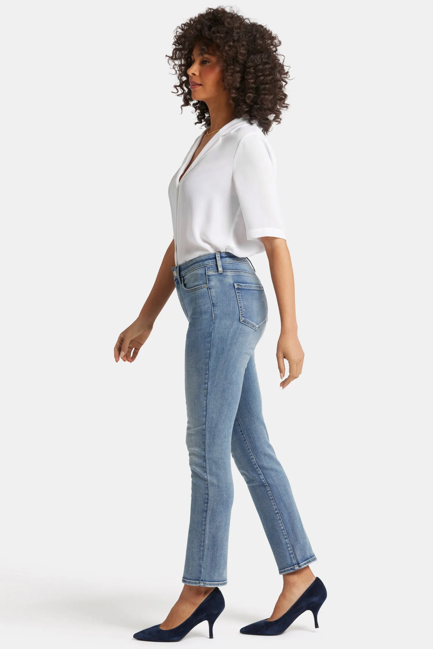 Sheri Slim Jeans In Petite - Indigo Stream