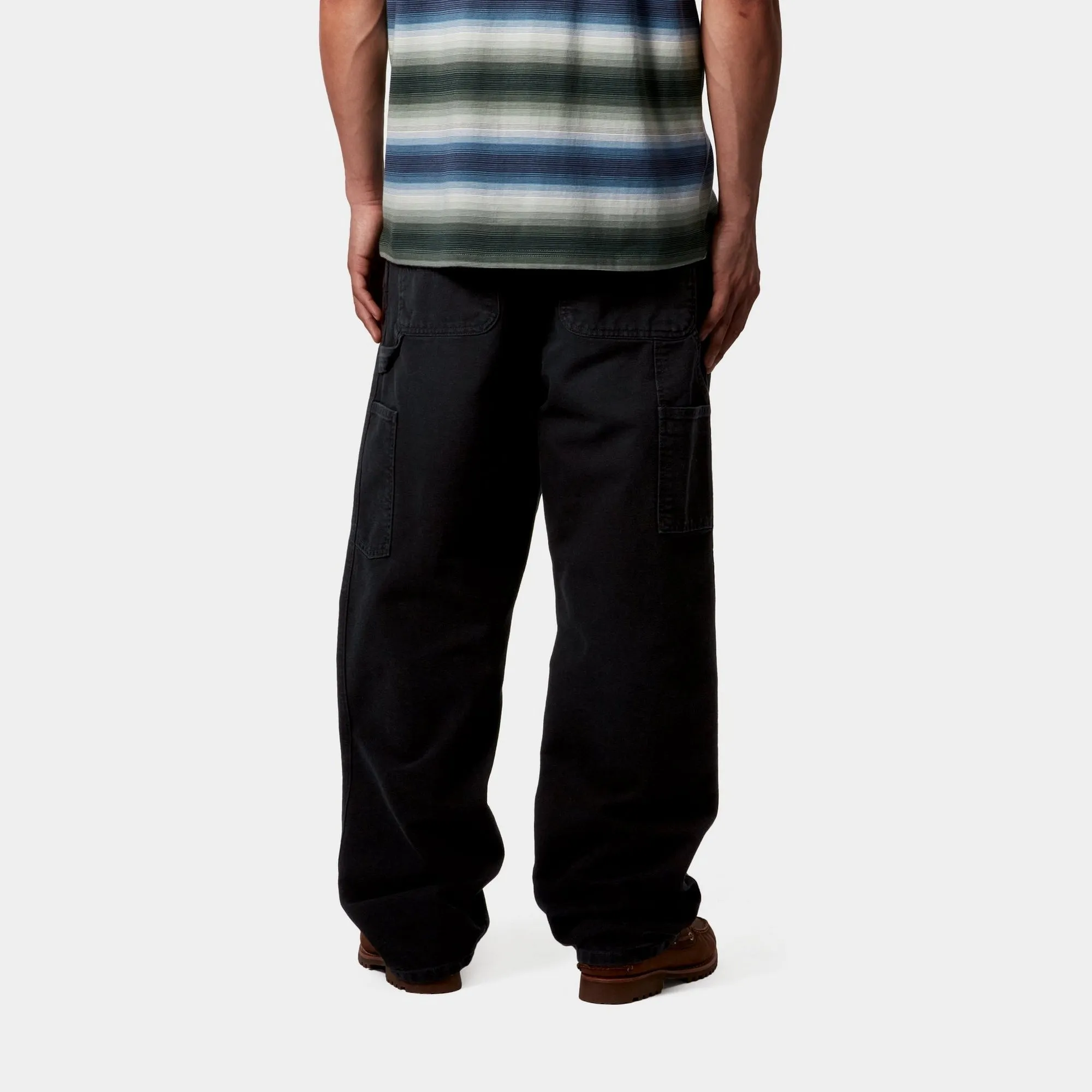 Single Knee Pant - Stone Canvas | Black
