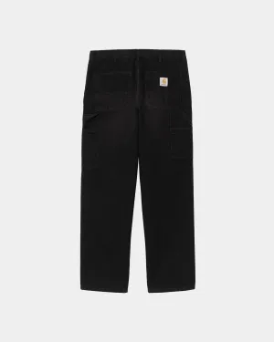 Single Knee Pant - Stone Canvas | Black