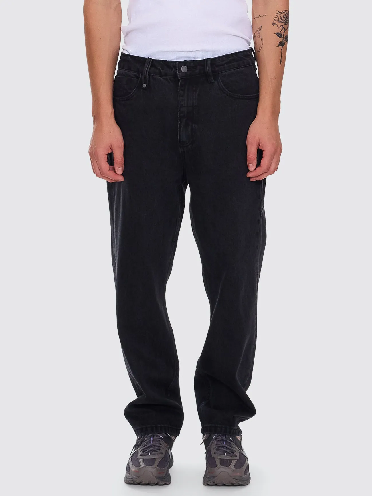 Slacker Relaxed Denim Jean - Aged Black