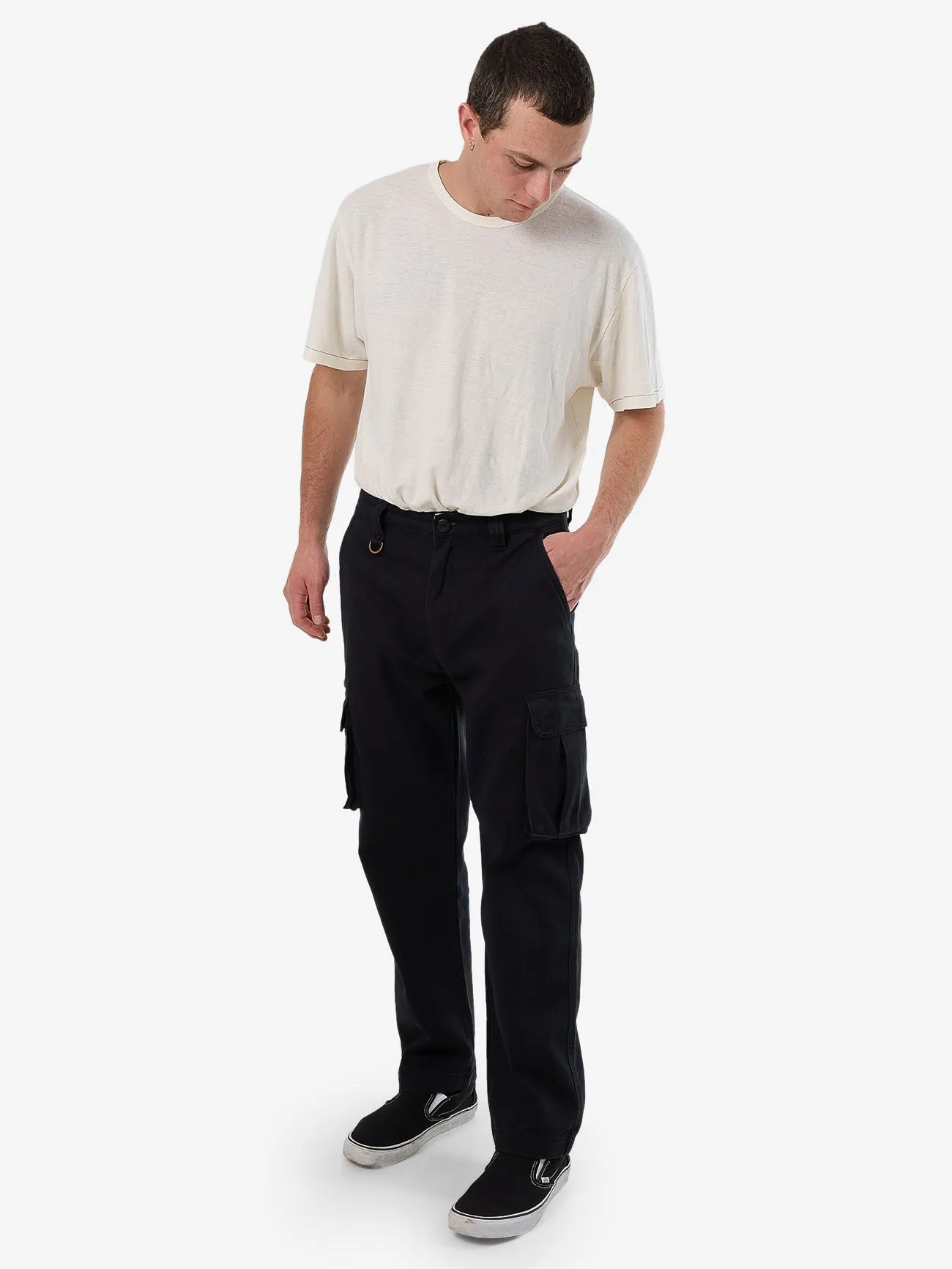 Slacker Union Cargo Pant - Washed Black