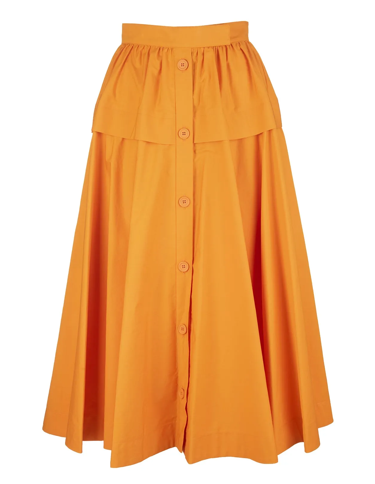 Sportmax Boemia Flounce Hem Midi Skirt
