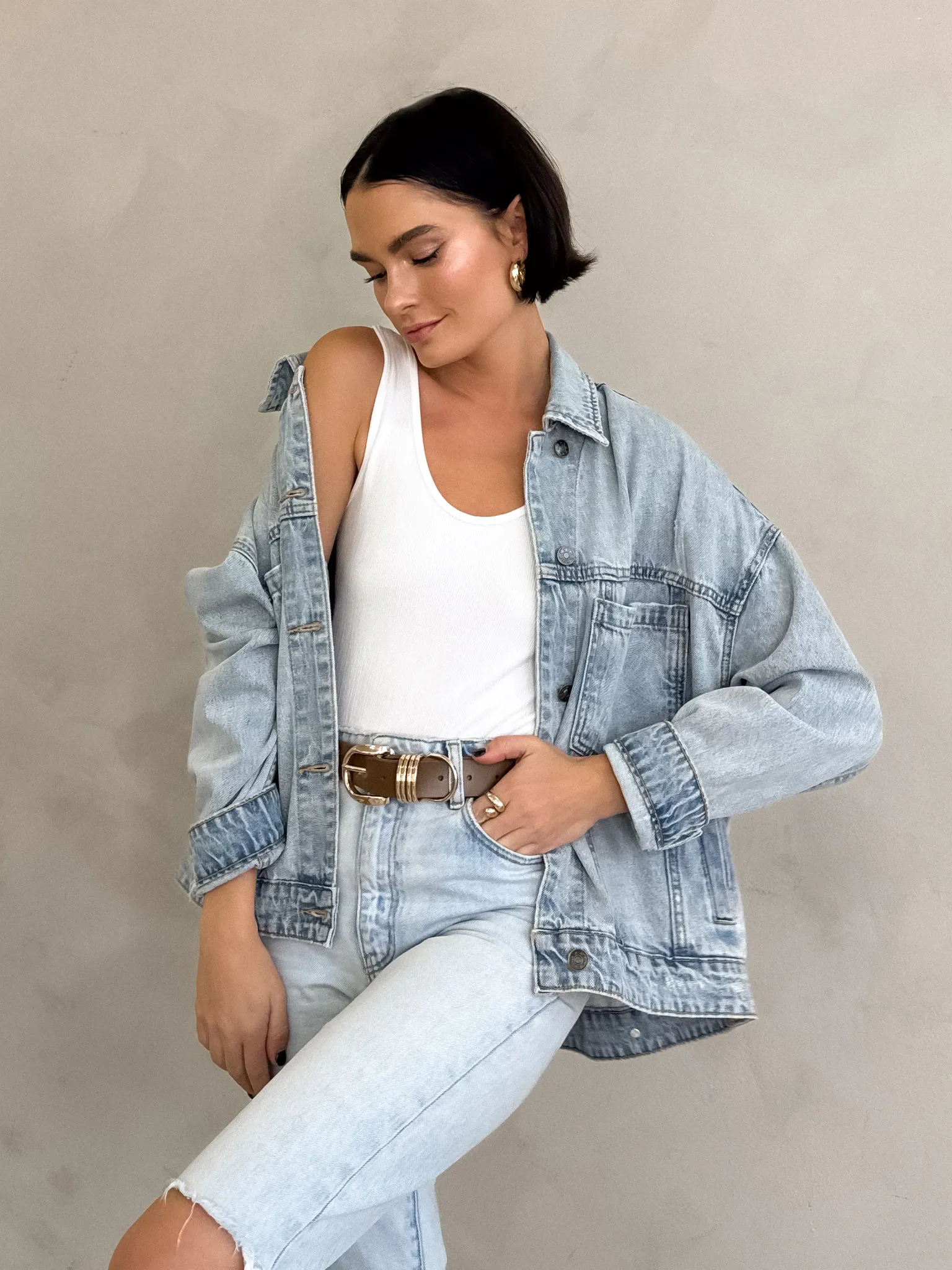 Stargazer Pleated Denim Jacket