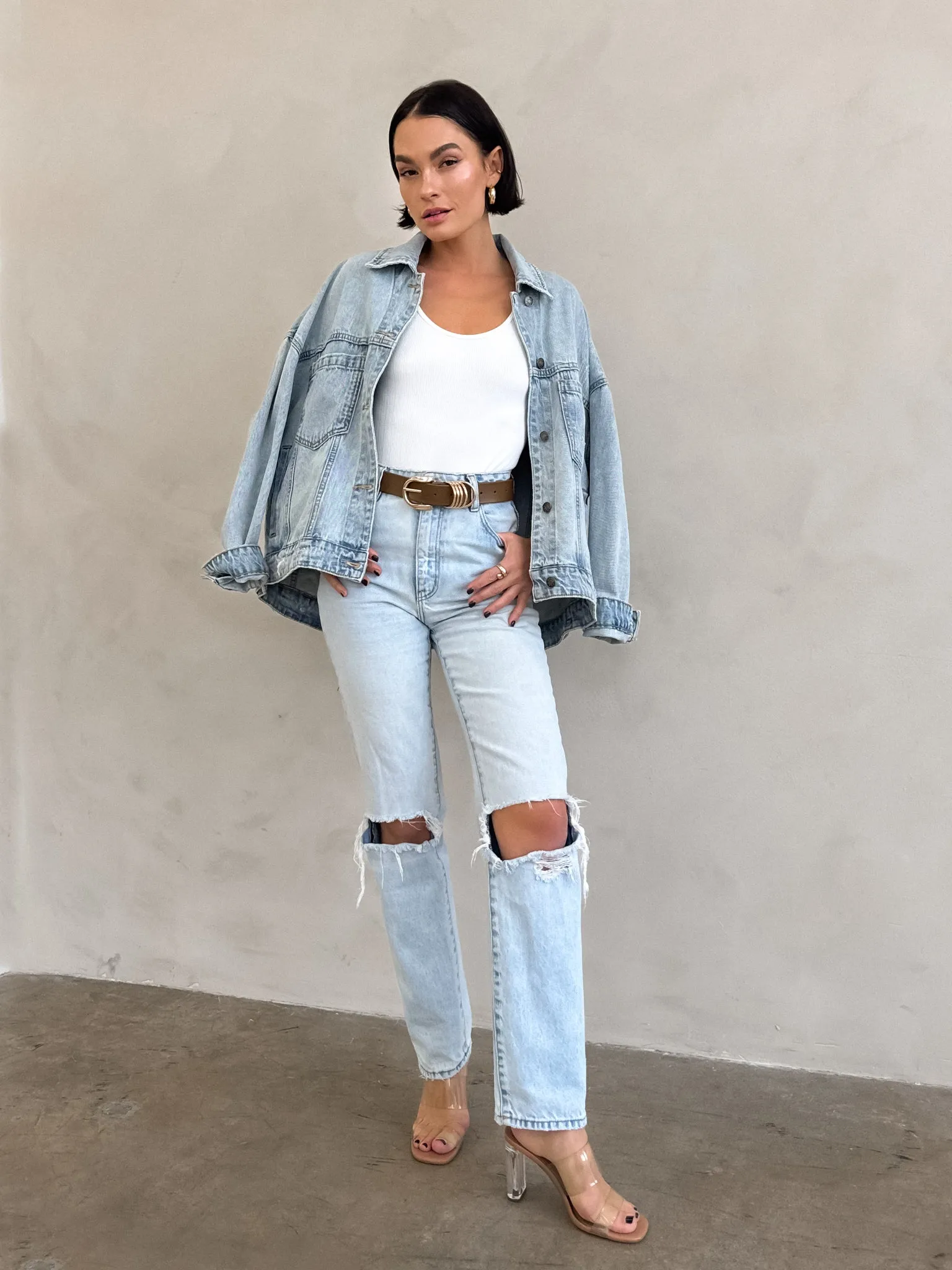 Stargazer Pleated Denim Jacket