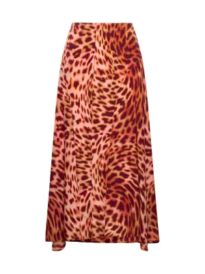 Stella McCartney Naya Animal Print Midi Skirt