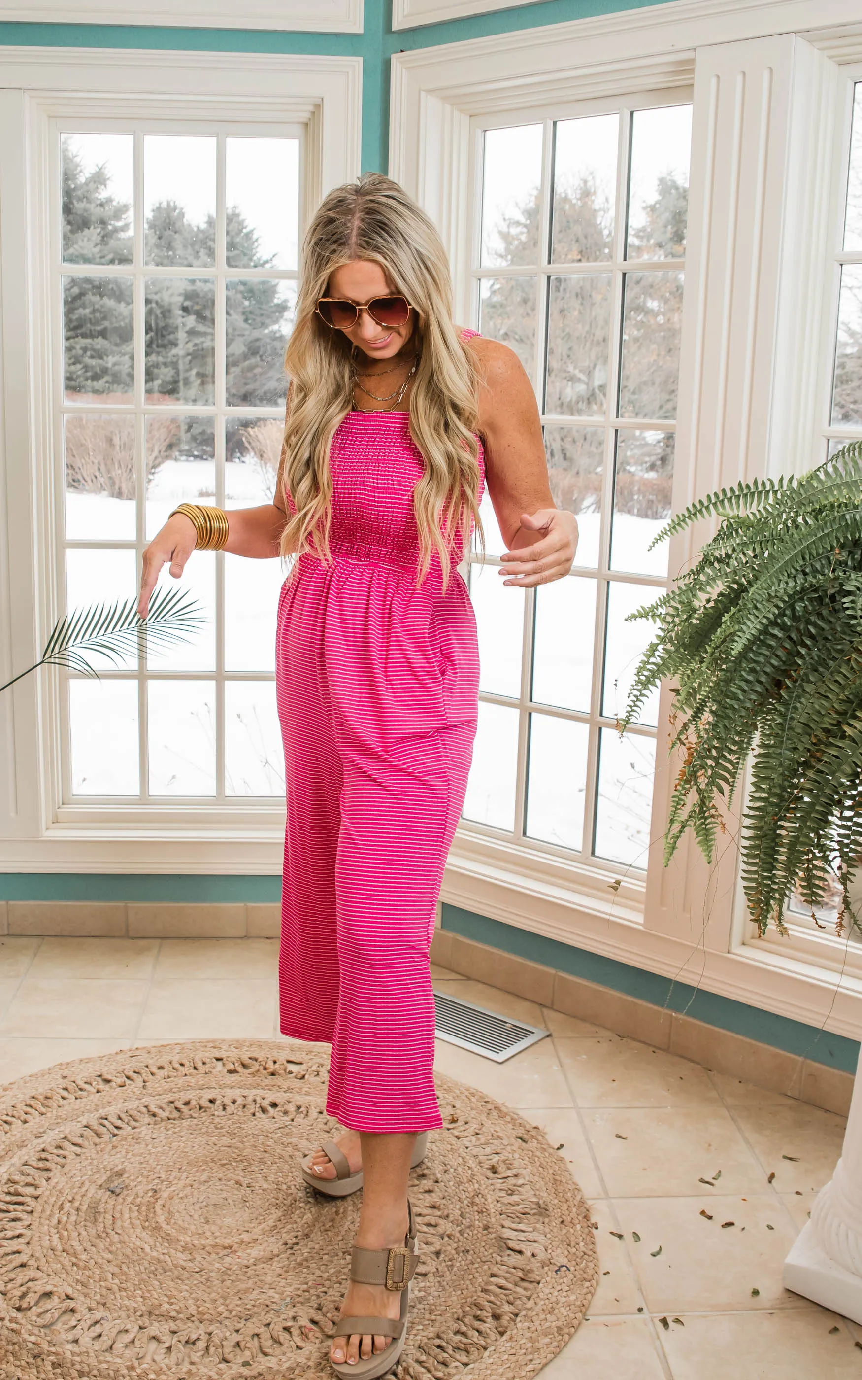 Stripe Jumpsuit - Final Sale
