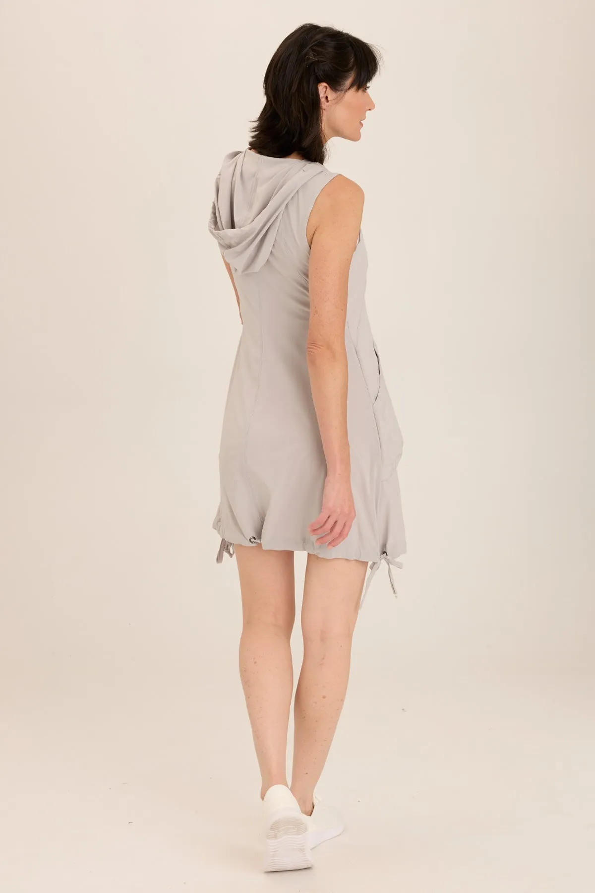 Sumi Active Whisper Stretch Hooded Cargo Mini Dress