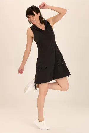 Sumi Active Whisper Stretch Hooded Cargo Mini Dress