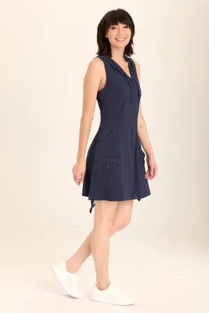 Sumi Active Whisper Stretch Hooded Cargo Mini Dress