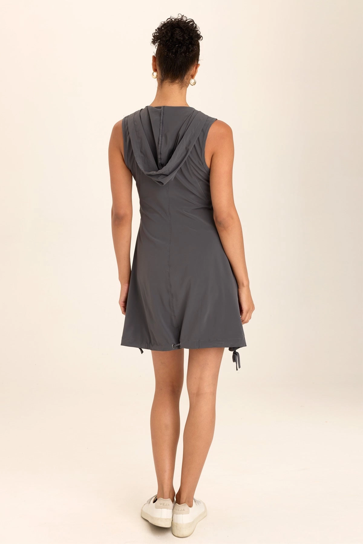 Sumi Active Whisper Stretch Hooded Cargo Mini Dress