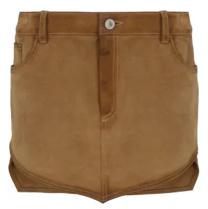 The Attico Dean Pointed Hem Mini Skirt