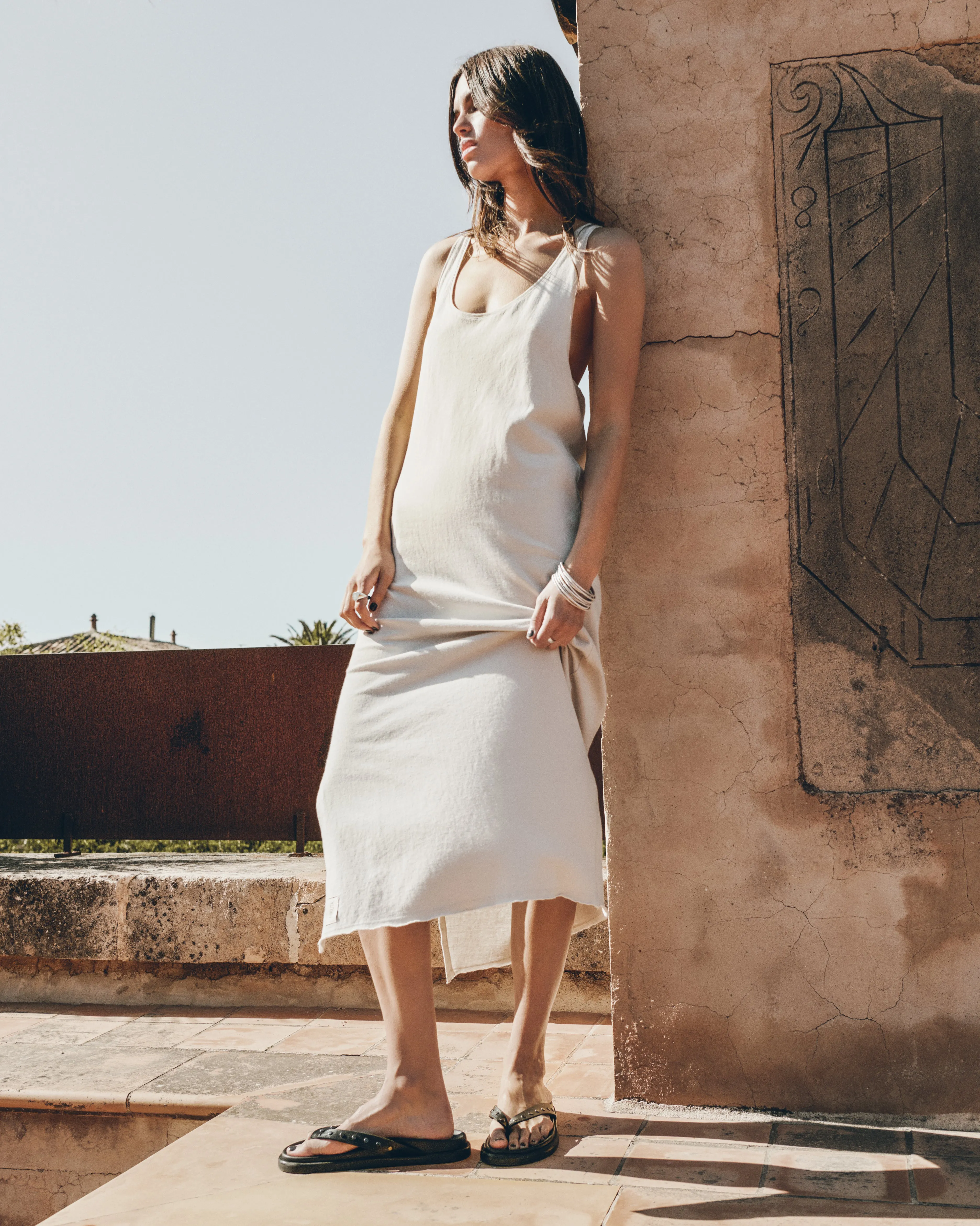 The Light Twisted Tank Dress