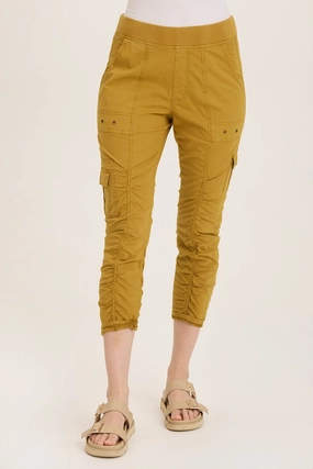Tilton Stretch Poplin Ruched Skinny Pant