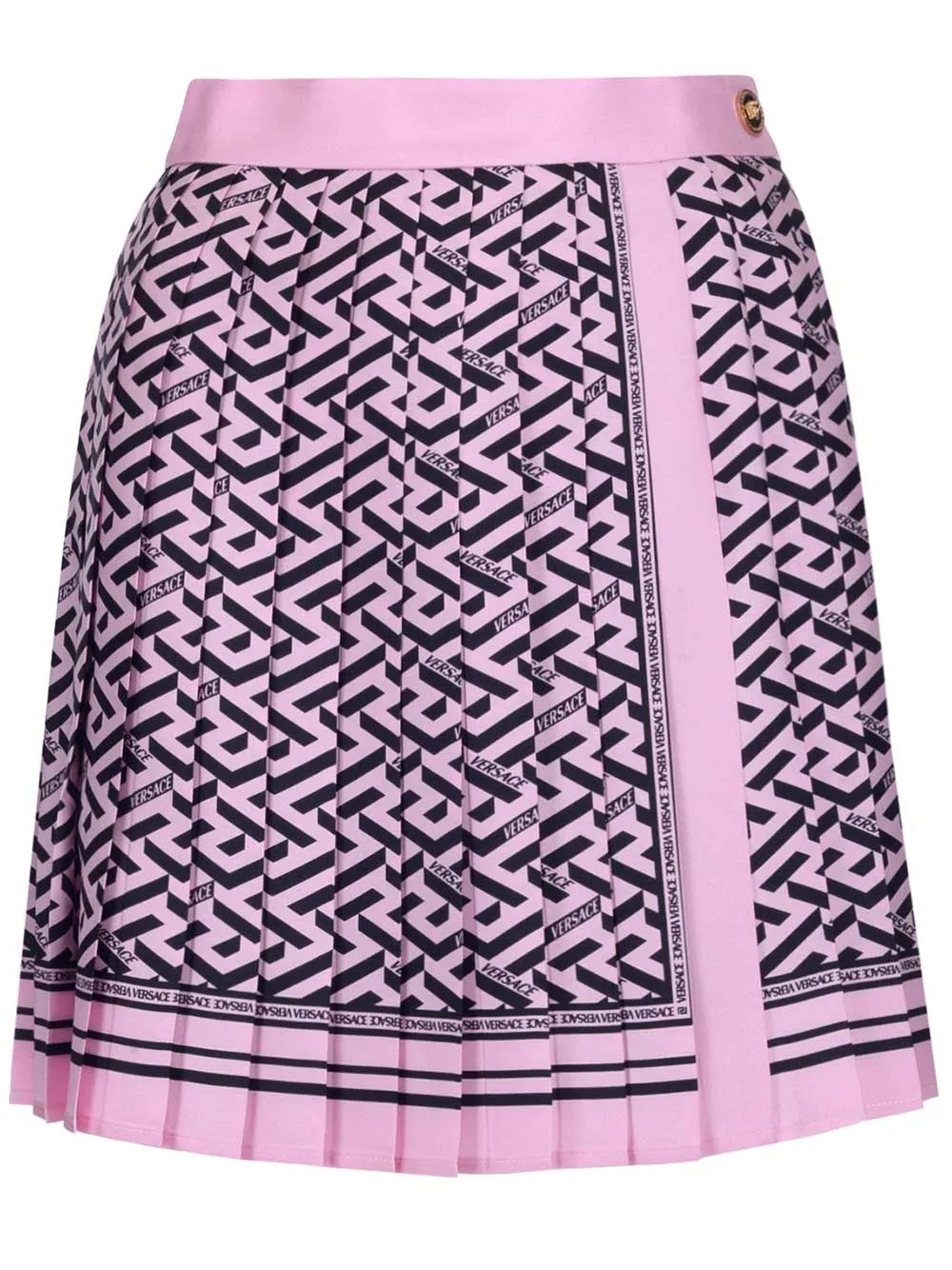 Versace La Greca Print Mini Skirt