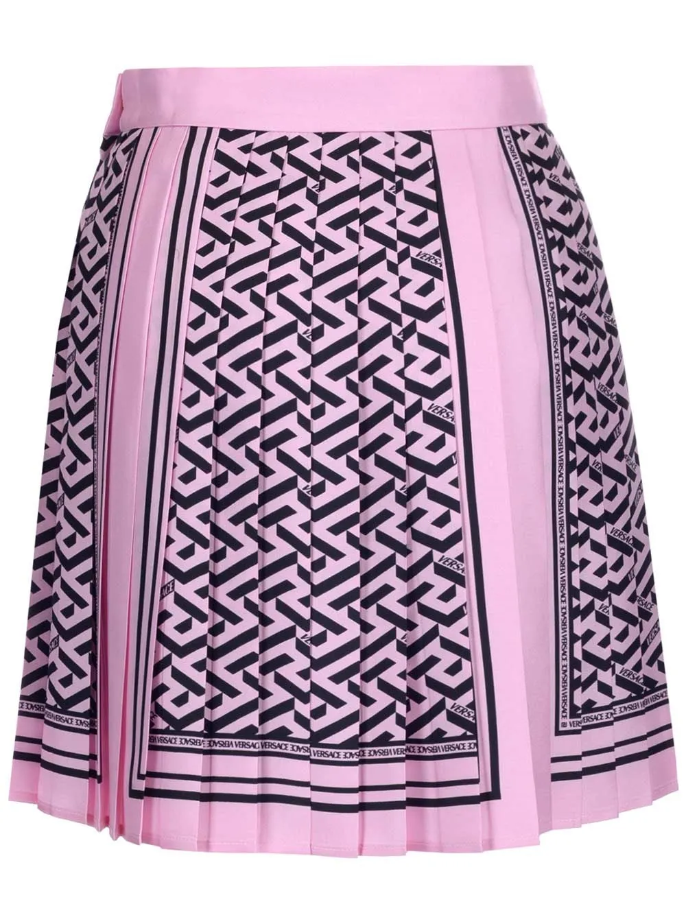 Versace La Greca Print Mini Skirt