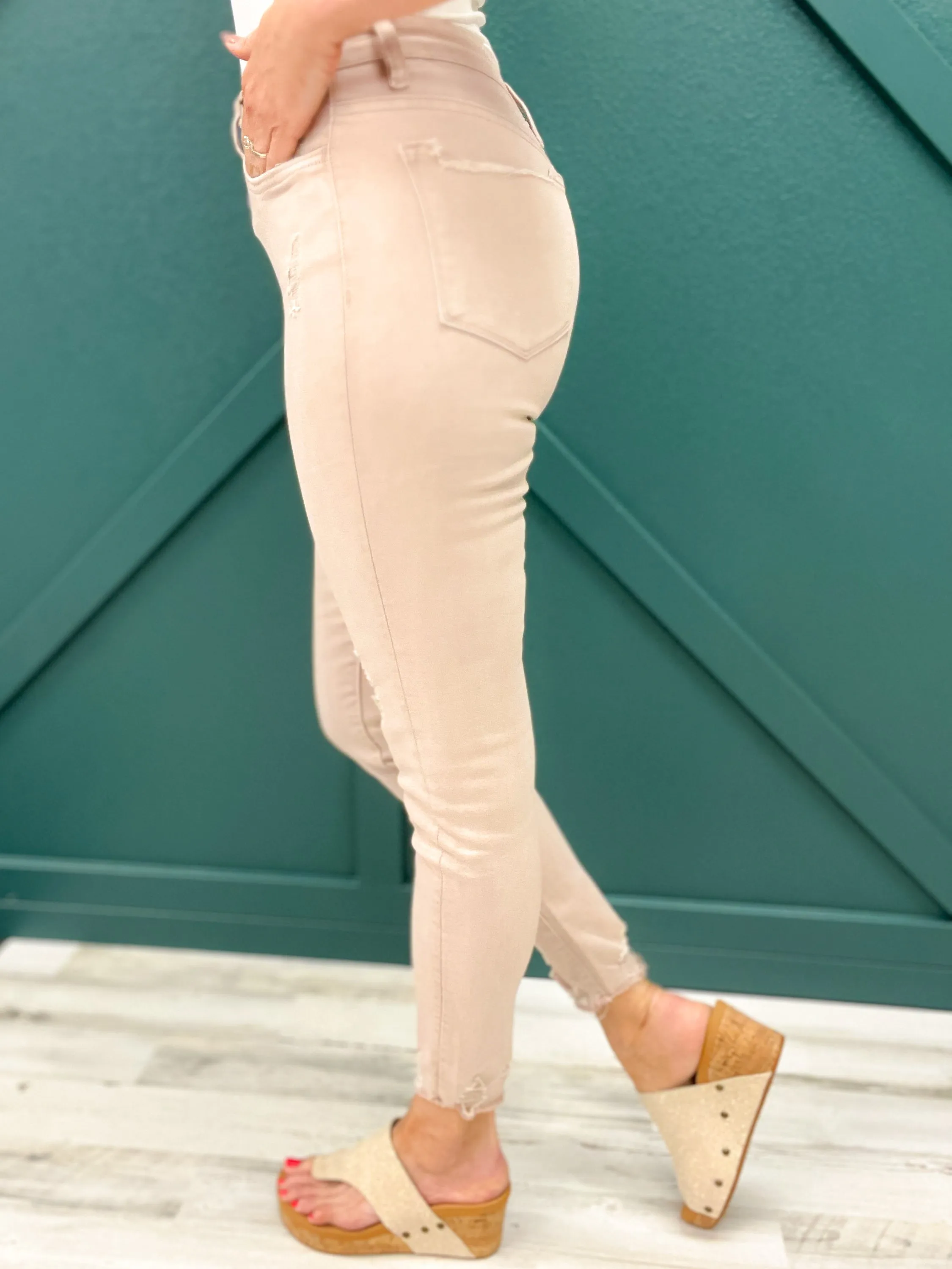 Vervet by Flying Monkey High Rise Cropped Skinny Jeans