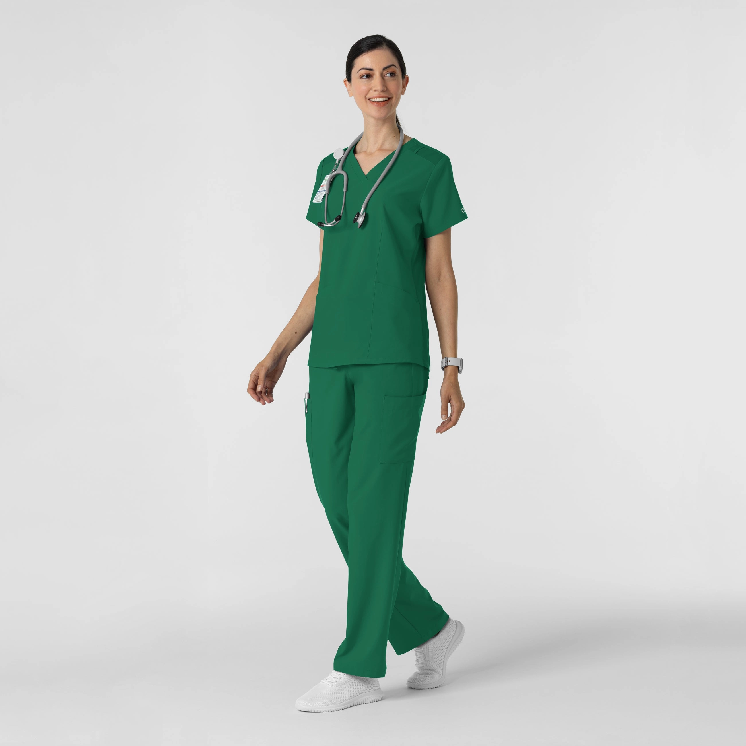 W123 Women's Cargo Utility Scrub Pant - Hunter