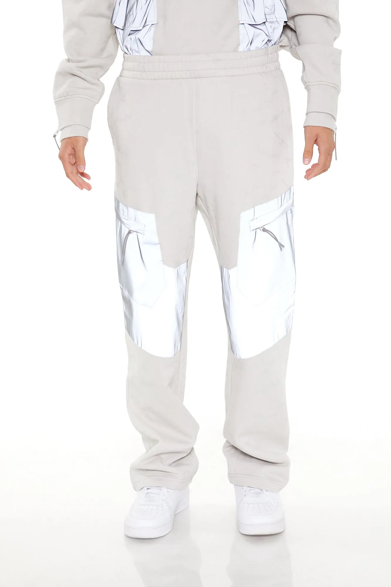 Washed Mixed Media Sweatpant