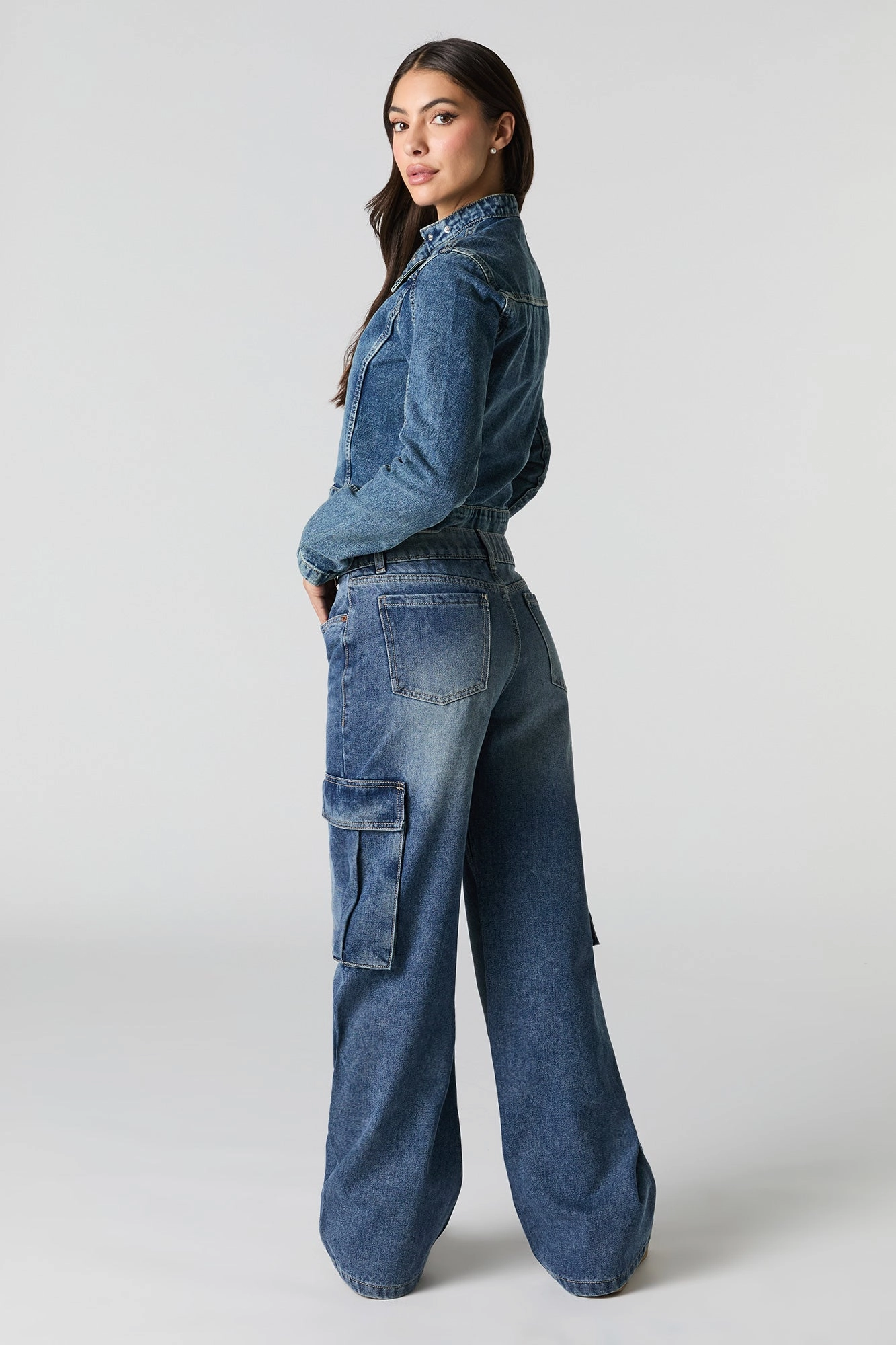 Wide Leg Cargo Jean