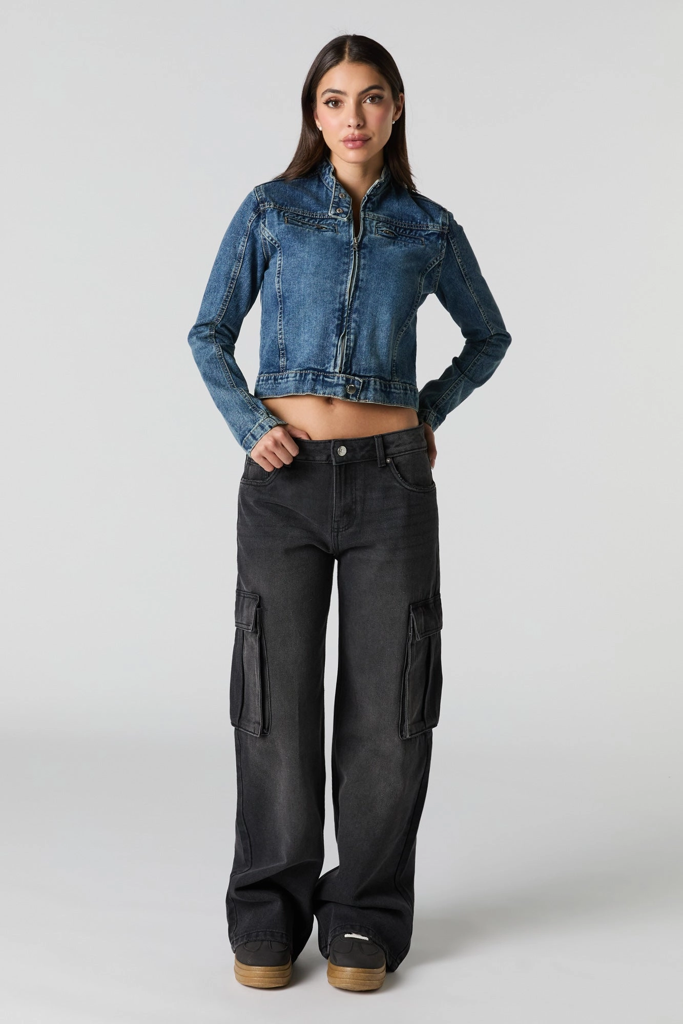 Wide Leg Cargo Jean