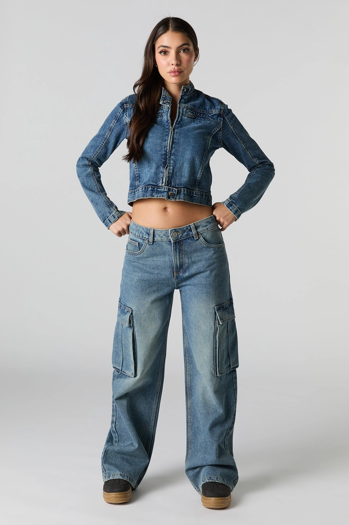 Wide Leg Cargo Jean