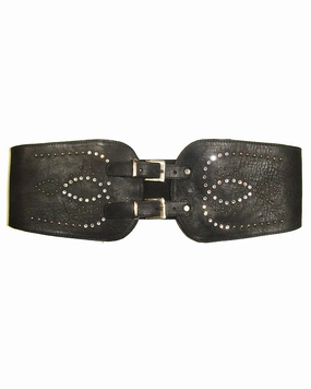 Wide Western design waist belt