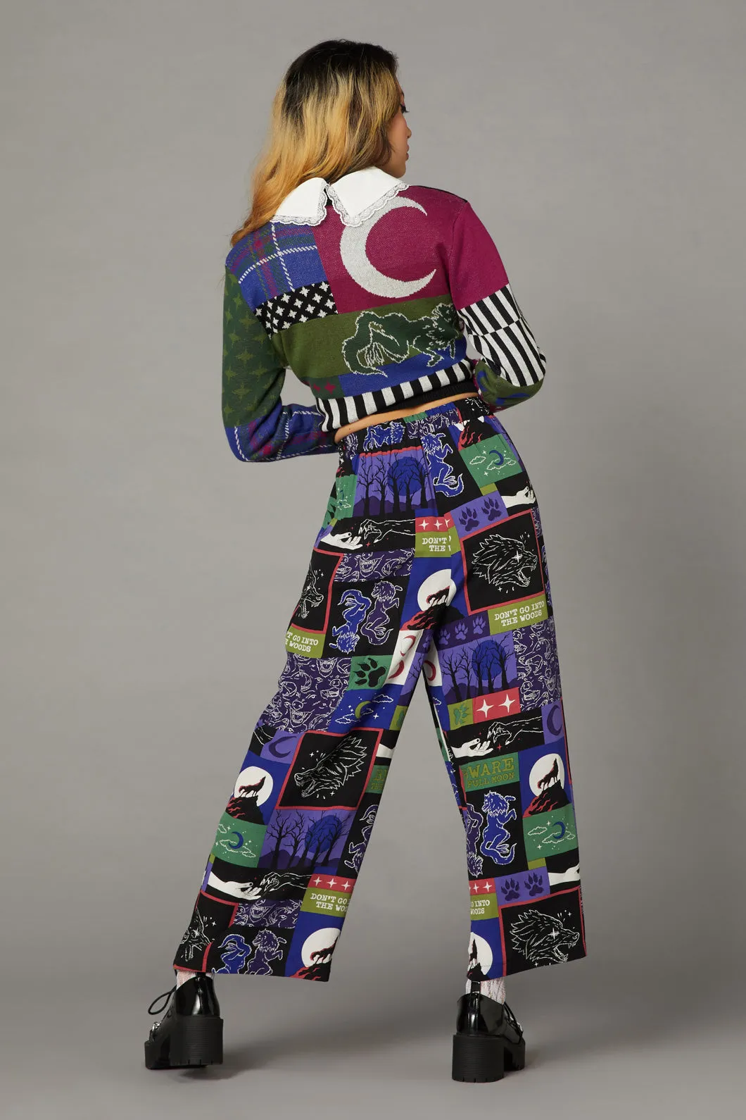 Wolf Pack Print Pant
