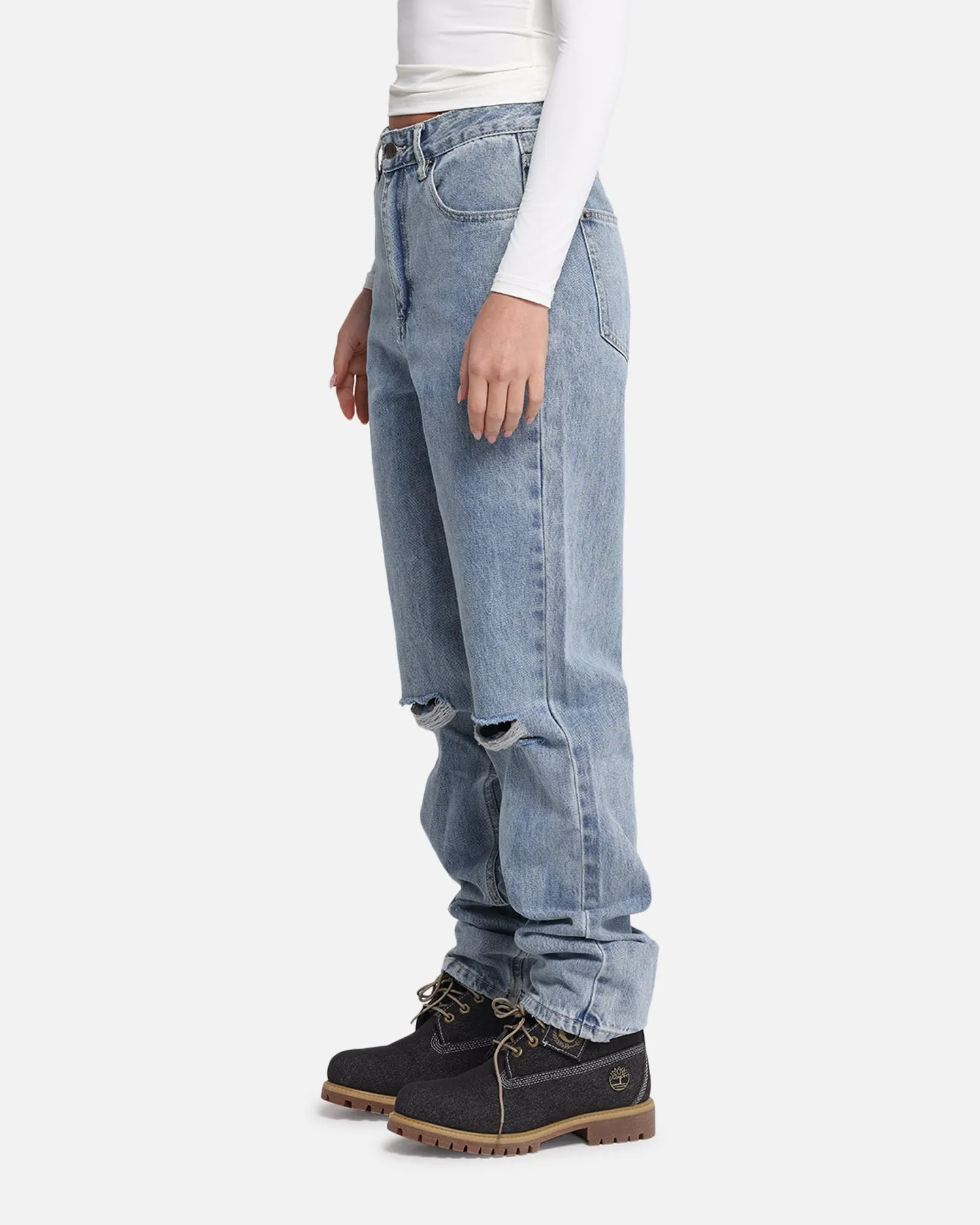 XXIII Women's Straight Leg Jeans Blue Denim